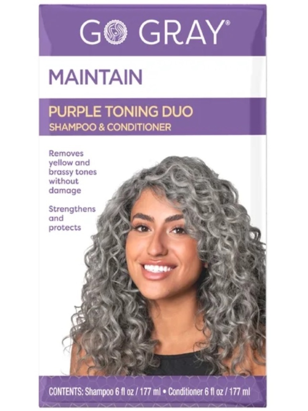 Go Gray Purple Toning Shampoo and Conditioner for Gray Hair (2)